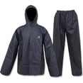 thumbnail image 1 of Ultra-Lite Rain Suit for Men Women Waterproof Protective Rain Coat with Pants 2 Pieces Rain Gear(Black,XL), 1 of 7