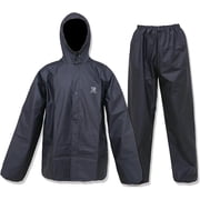 Ultra-Lite Rain Suit for Men Women Waterproof Protective Rain Coat with Pants 2 Pieces Rain Gear(Black,XL)