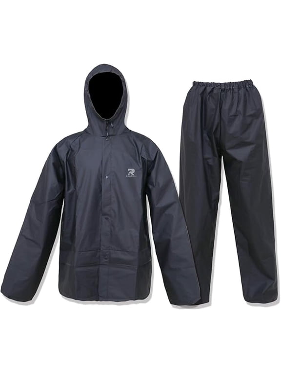 Ultra-Lite Rain Suit for Men Women Waterproof Protective Rain Coat with Pants 2 Pieces Rain Gear