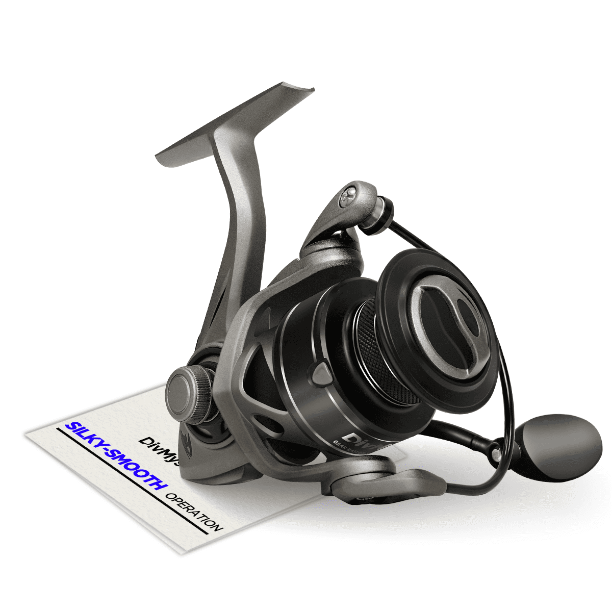 Ultra Lite Spinning fishing Reel, Smooth Performance, Taupe