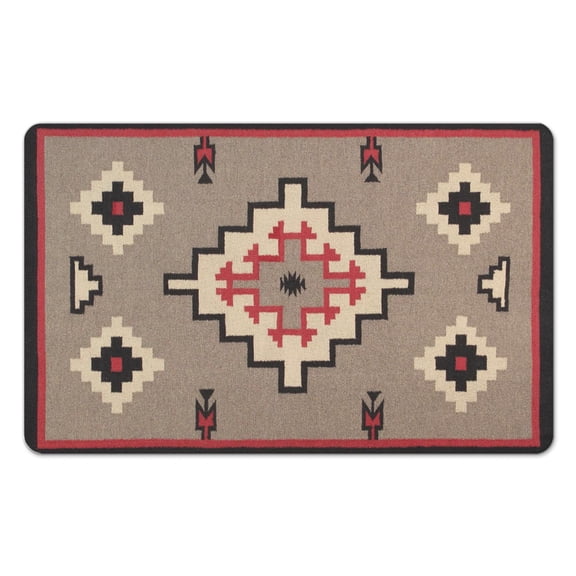 Ultra-Luxe Aztec Boho 20x32 Bathroom Rug - Non-Slip, Long Bath Mat, Soft Absorbent Runner for Bathroom, Kitchen, Entryway - Perfect Addition for Modern Western Home Decor