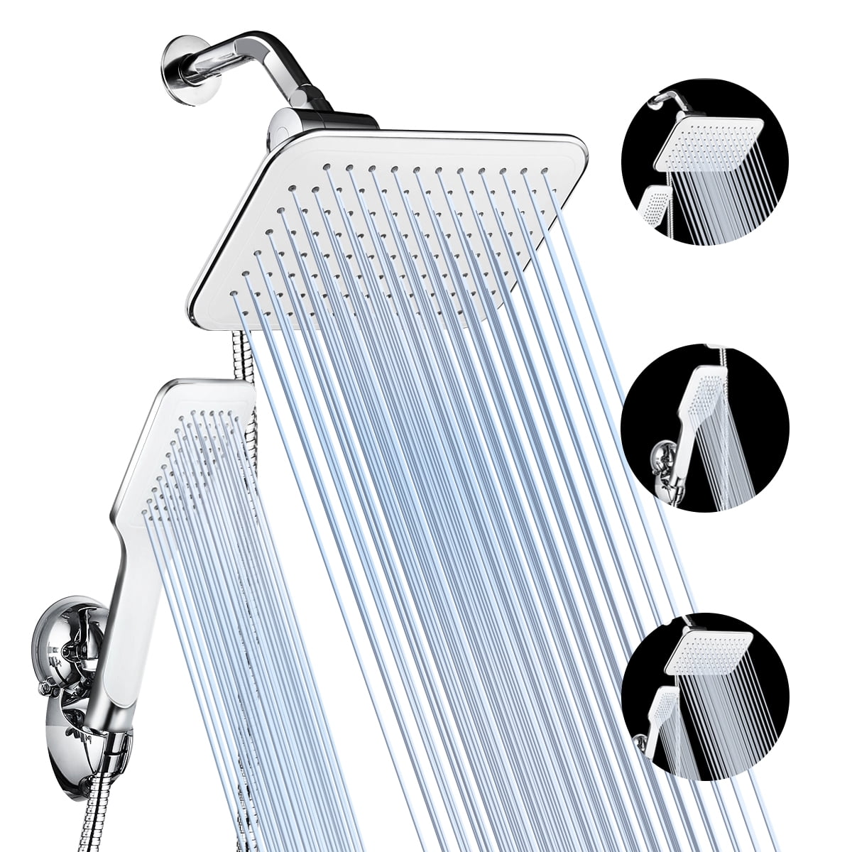 Ultra-Luxury 10''X7'' Rainfall Shower Head and Handheld Shower Combo ...