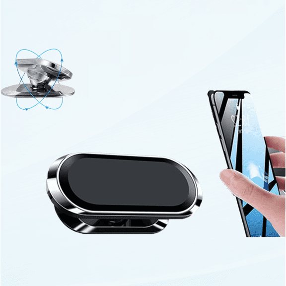 Ultra Magnetic Flex Car Phone Holder Upgrade Magnetic Car Mount, Hands Free Air Vent Cell Phone Holder for All Phones (Black)