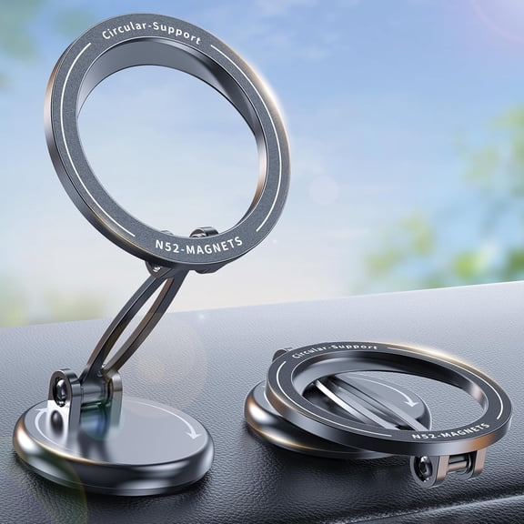 Easy Magnetic Phone Holder for Car - Compatible with MagSafe, Strong Magnet Mount-Basic Version