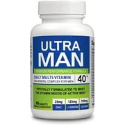 Ultra Man - Multi-Vitamins 90 Tablets - Premium Performance Formula 100% Natural - Multivitamins for Man - Dietary Supplement