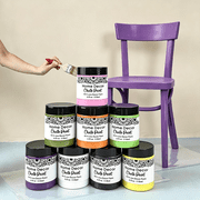Ultra Matte Chalk Furniture Paint , 8 Colors Total 32Oz , Water-Based Acrylic Craft Paint Set for Shabby Chic Furniture Upcycling & Indoor DIY Home Decor