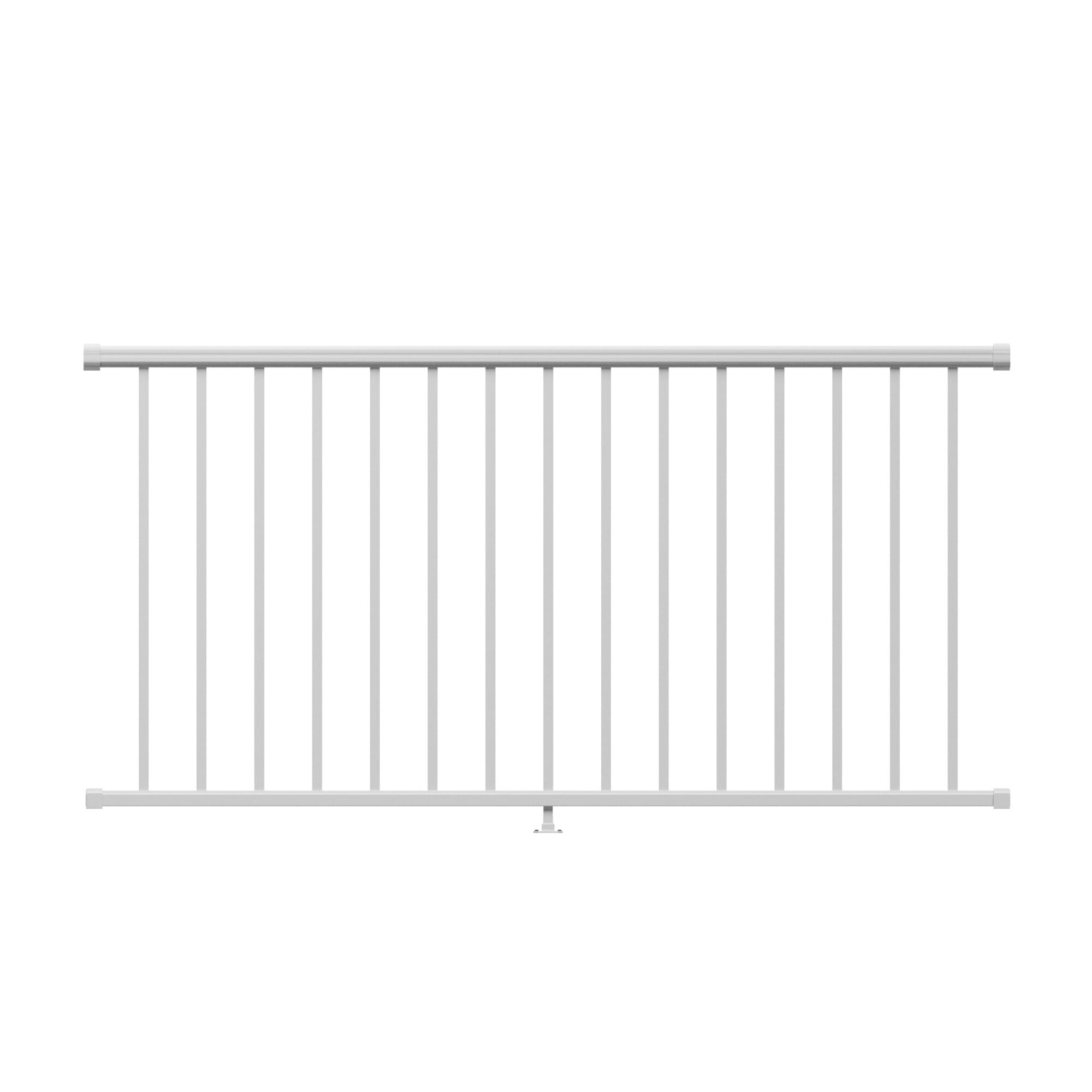 Ultra Max Adams Textured White Aluminum Deck Railing Kit, 36 in. x 70 ...