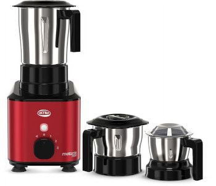 Ultra Metamix 750Watts Metal Body Mixer Grinder 110V, Candy Red