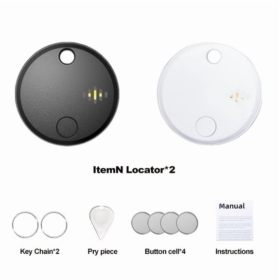 Ultra Mini Wireless Smart Anti-Lost Tracker, Real-Time Positioning, Low Power Long Battery Life, APP Control Anti-Theft Alarm for Keys Pets Vehicles, Compatible with iOS Devices