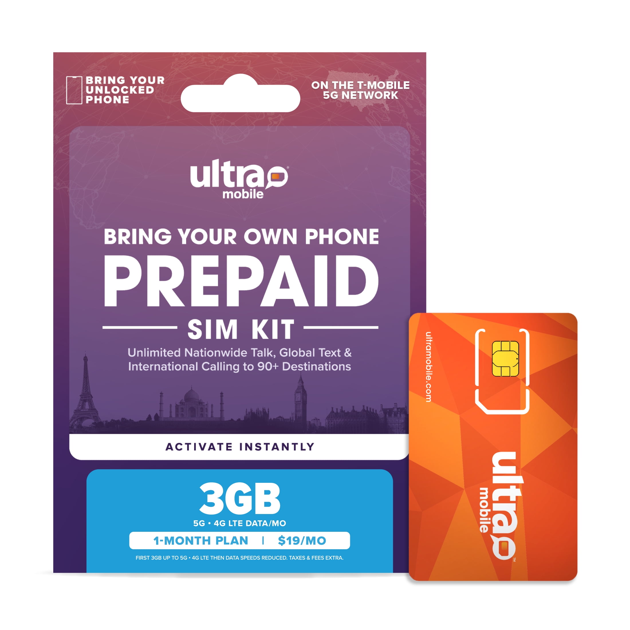 Customer reviews for Ultra Mobile 30 Day Wireless Prepaid SIM Card Kit, 4GB  Plan | Walmart.com