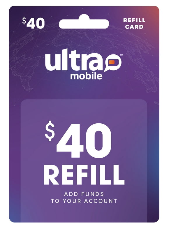 Ultra Mobile Prepaid Wireless $40 e-Pin Top Up (Email Delivery)