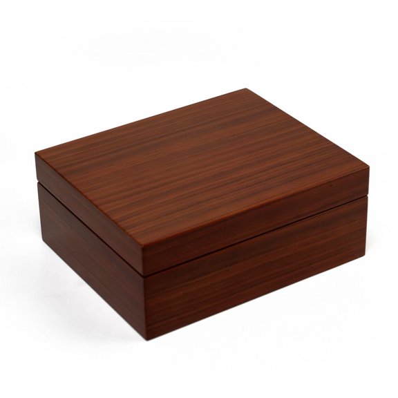 Ultra-Modern 18 Note Hi Gloss S.A. Wood Finish Jewelry Box - Over 400 Song Choices - Glockenspiel (Magic Flute)
