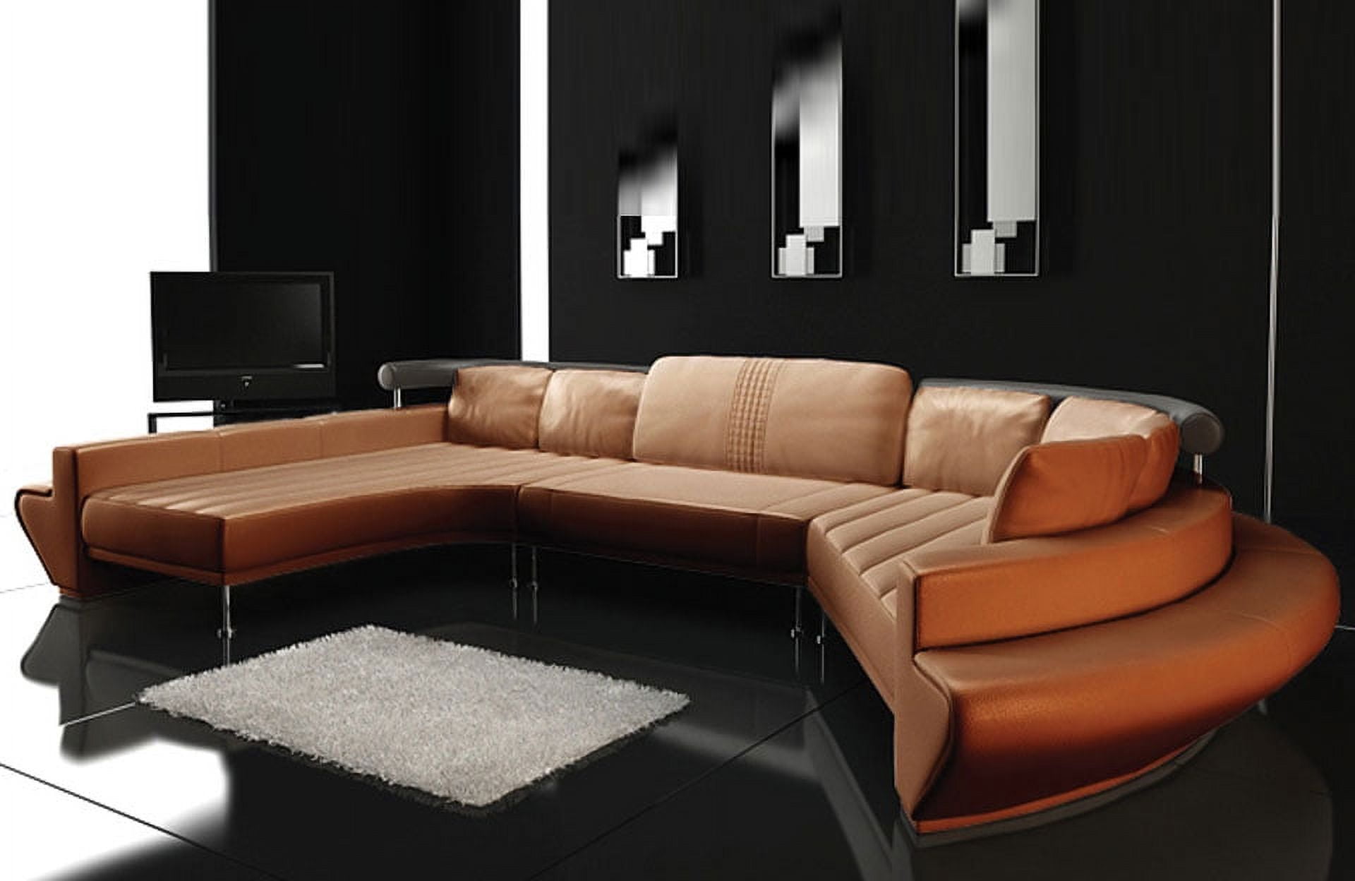 Ultra Modern Leather Sectional Sofa Set LF 2056 Walmart