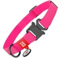 thumbnail image 1 of Ultra-Modern Waterproof Dog Collar | Adjustable Dog Collar for Large, Small and Medium Dogs | Quick Release Buckle with Durable Metal Clasp and QR Dog Tag - Boy & Girl Dog Collars - Pink, 1 of 38