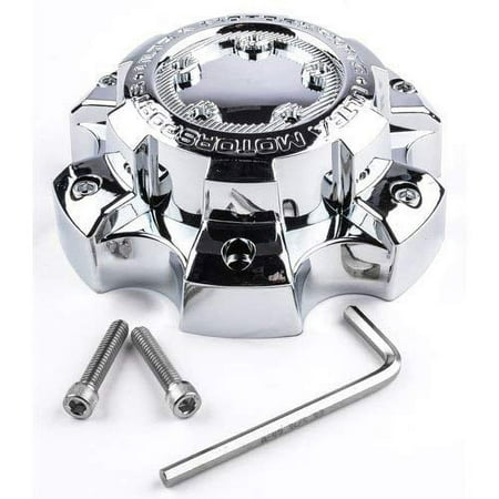 Ultra Motorsports Chrome Custom Wheel Center Cap Set of 2 Pn: 89-9865