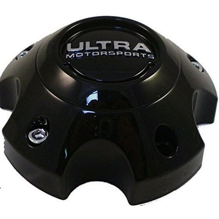 Ultra Motorsports Flat Black Custom Wheel Center Cap Set of 2 Pn: 89-9755