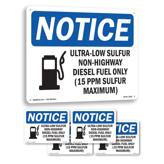 Ultra OSHA Notice Aluminum Sign 24 Inch x 18 Inch - 5 Pack