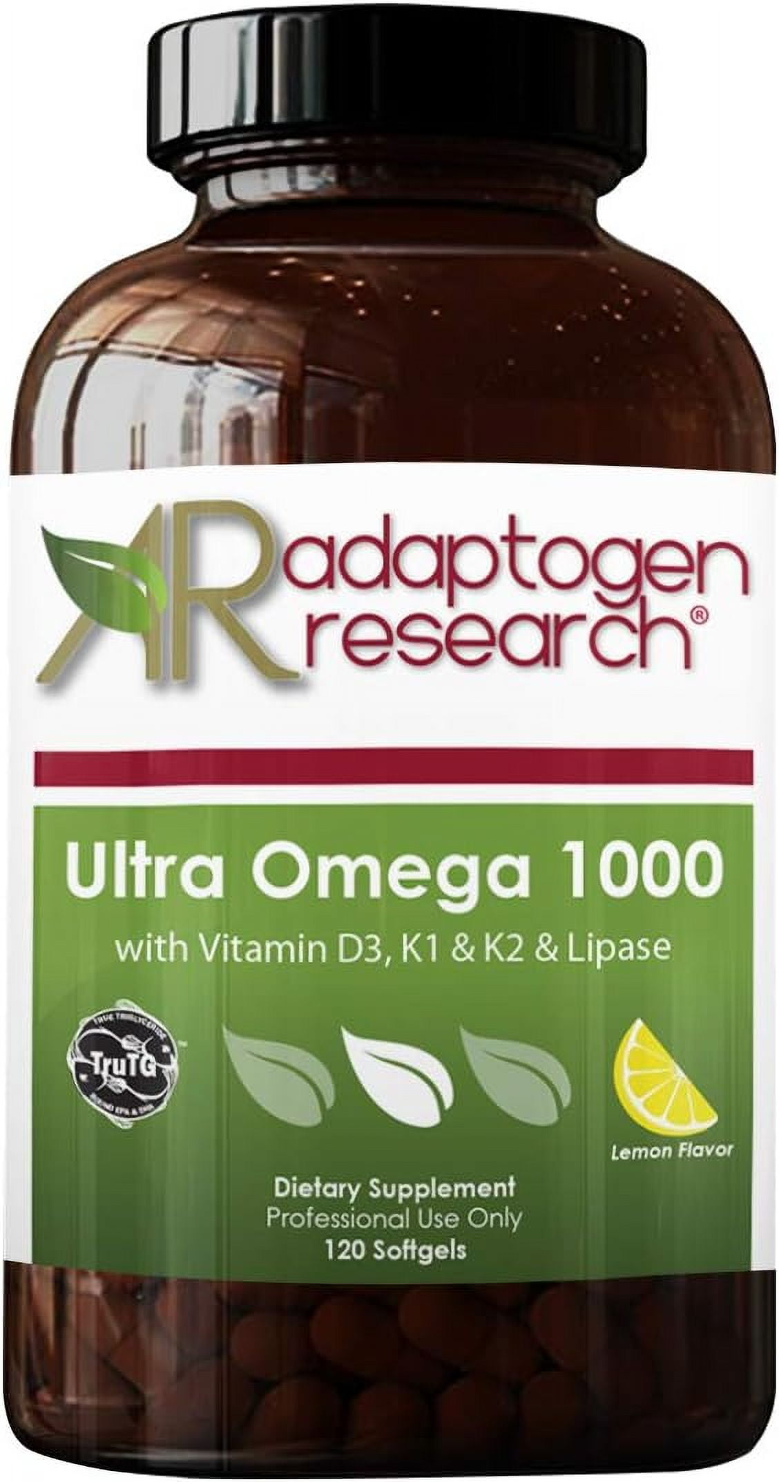 Ultra Omega 1000 with Vitamin D3, K1, K2 1000mg of the Omega 3 Fatty