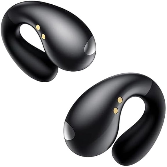 Wireless Earbuds Bluetooth Headphones Sport,Over Ear Buds with Deep Bass Sound,60Hrs Playtime Earphones Redesigned Comfort Fit with Earhooks for Running,Meeting,Workout-Black
