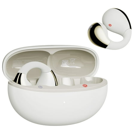 Ultra Open Ear Headphones,Clip-On Wireless Earbuds with Noise Cancellation Mic, Bluetooth 5.4,Comfort Lightweight Earbuds fit sports