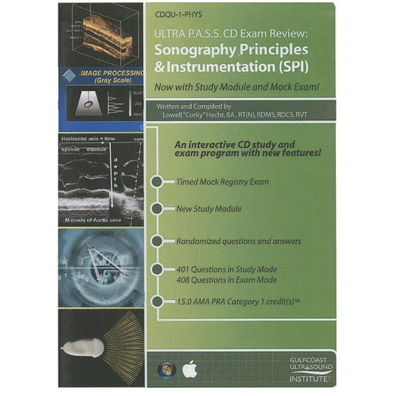 Ultra P.A.S.S. CD Exam Review: Sonography Principles & Instrumentation (SPI) (CD-ROM)