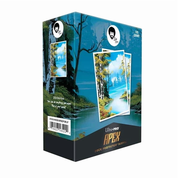 Ultra PRO: 105ct APEX Deck Protector Sleeves - Bob Ross (Lakeside Path)