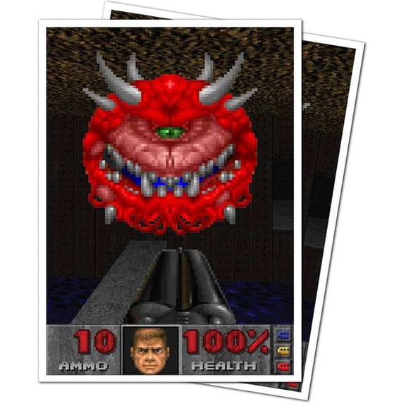Ultra Pro Card Sleeves Cacodemon 105ct APEX Deck Protector Sleeves - DOOM