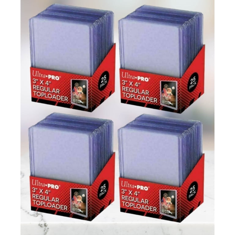 Ultra, 3x4 inch Regular Toploader, 100 Pack, Clear Plastic