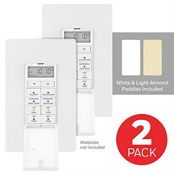 Ultra PRO Digital Override Button Timer, Switch Plate