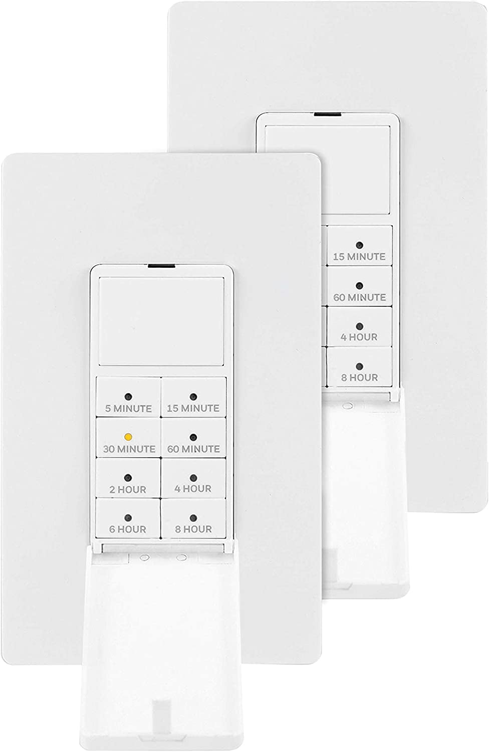 Ultra PRO LED Wall Push-Button Timer, Switch Plate 