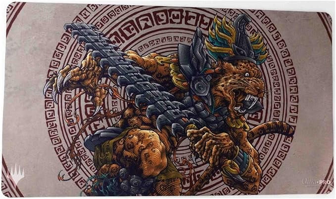 Ultra PRO - MTG The Lost Caverns of Ixalan Sovereign Okinec Ahau Playmat for Magic: The Gathering Use as Oversize Mouse Pad, Desk Mat, Gaming Playmat, TCG Card Game Playmat, Protect Cards Ultra PRO - MTG The Lost Caverns of Ixalan Sovereign Okinec Ahau Playmat for Magic: The Gathering Use as Oversize Mouse Pad, Desk Mat, Gaming Playmat, TCG Card Game Playmat, Protect Cards