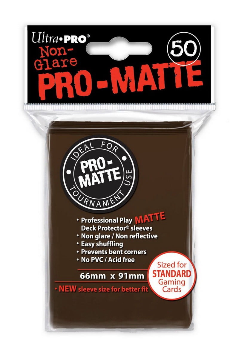 Ultra PRO PRO-Matte 50CT Standard Size Deck Protector Sleeves - Orange 