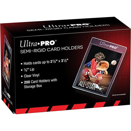 Ultra PRO - 1/2" Lip Semi-Rigid Card Holders (200 count) for Standard Size Cards