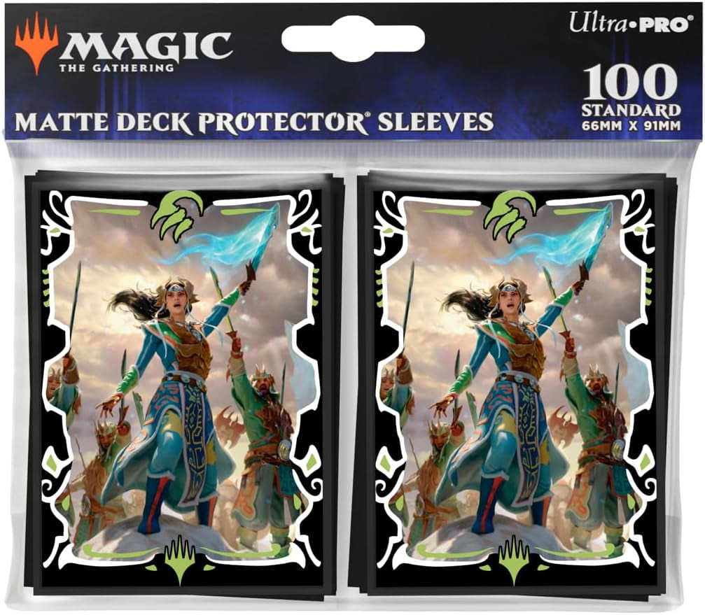 temur card sleeves Tarkir Dragonstorm Eshki, Temur's Roar (Temur Roar Commander Deck) 100  Ultra PRO International Whenever a creature with power 4 or greater enters the battlefield under your control Ultra Pro Magic: The Gathering