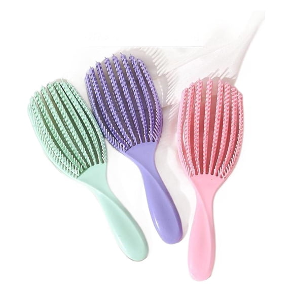 Ultra Paddle Detangler Hair Brush for Women, Ball-Tipped Bristles, Great for Curly & Thick Hair, Blow-Dry Styling Brush for Gentle Detangling