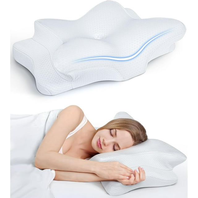 Ultra Pain Relief Cooling Pillow for Neck Support, Adjustable Cervical