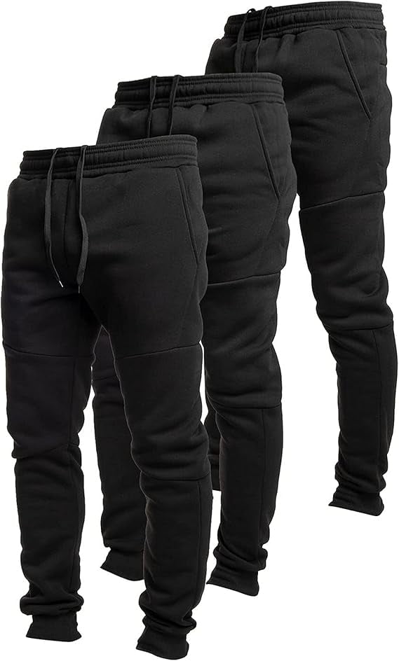 Ultra Performance 3 Pack Fleece Active Tech Joggers for Men, Mens ...