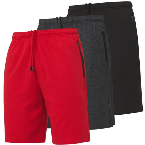 Ultra Performance 3 Pack Mens Shorts Casual Men's Athletic Short Workout Gym Shorts for Men with Zipper Pockets, Small - 5X