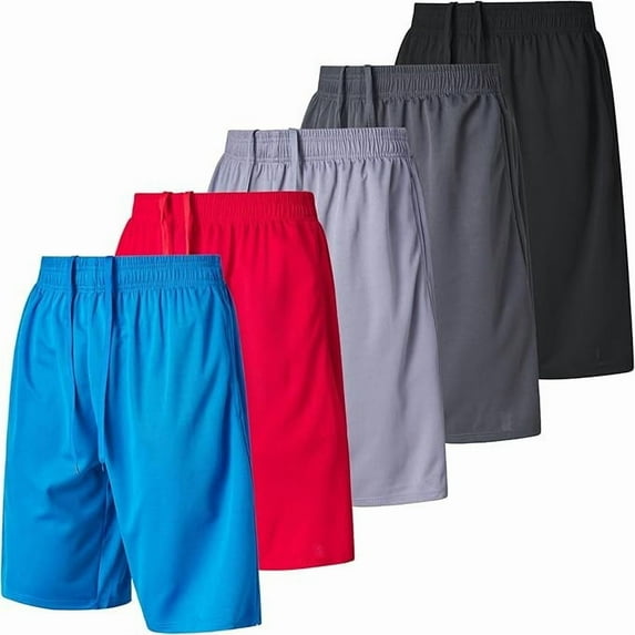 Ultra Performance 5 Pack Mens Shorts, Athletic Gym Shorts Workout Basketball Shorts for Men, 4X