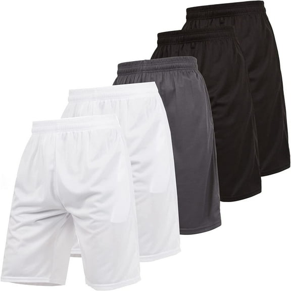 Ultra Performance 5 Pack Mens Shorts, Athletic Gym Shorts Workout Basketball Shorts for Men, Small