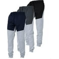 thumbnail image 1 of Ultra Performance 3 Pack Fleece Active Tech Joggers for Men, Mens Sweatpants with Zipper Pockets, 1 of 7