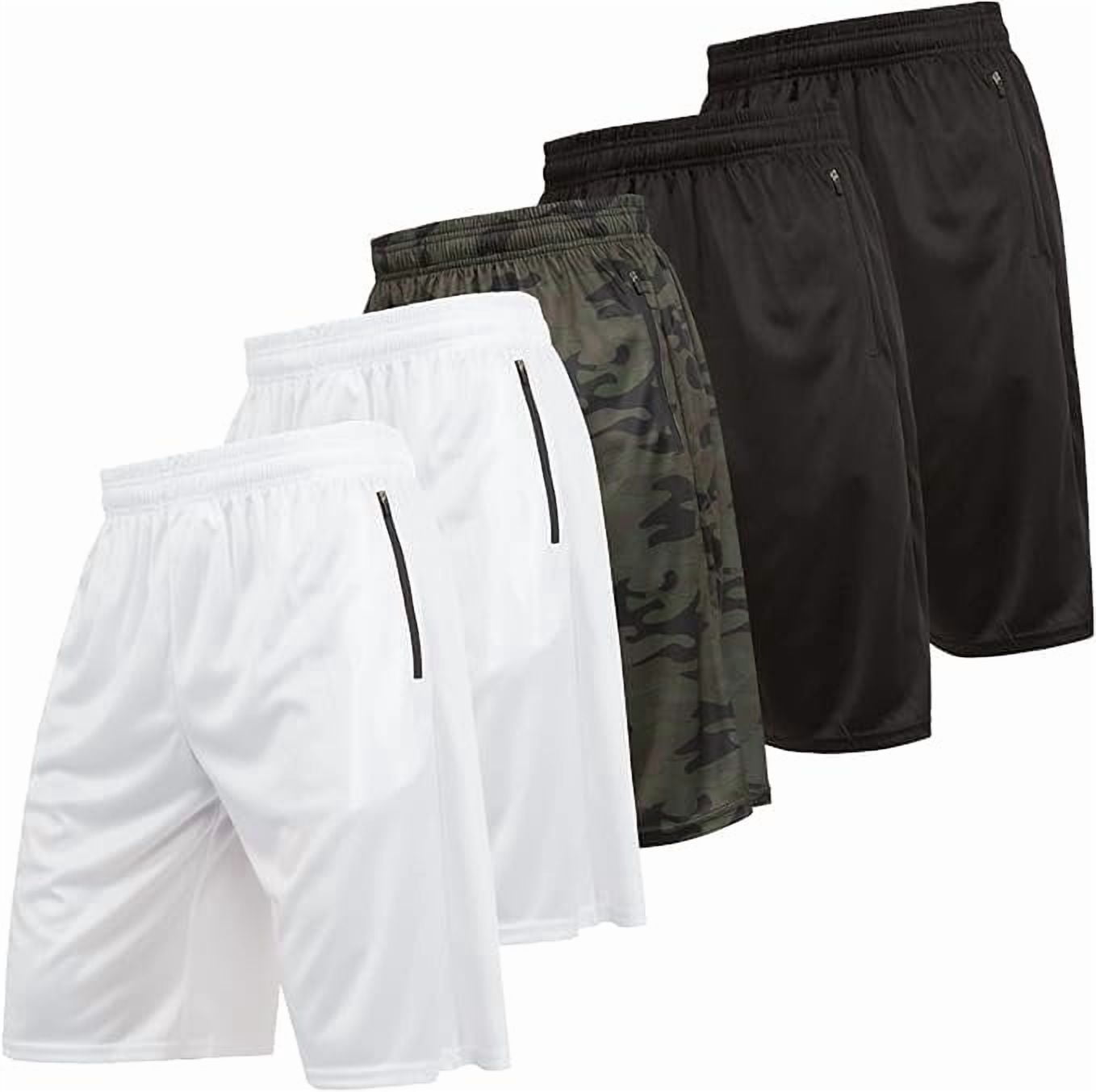 Herren Basketball-Shorts Mit 3 Reißverschlusstaschen – Für Training & Sport