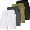 thumbnail image 1 of Ultra Performance Mens Shorts 7 Inch Inseam, Nylon Gym Workout Shorts Men 4 Pack, 1 of 5