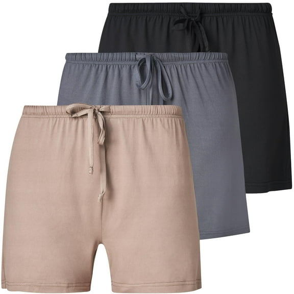 Ultra Performance Women's 3 Pack Boxer Pajama Shorts Womens Sleep Lounge Shorts, Casual Yummy PJ Short for Women Avail in Plus Size