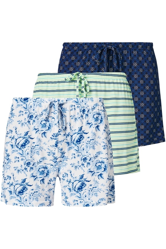 Women's 3 Pack Boxer Pajama Shorts Womens Sleep Lounge Shorts, Casual Yummy PJ Short for Women Avail in Plus Size