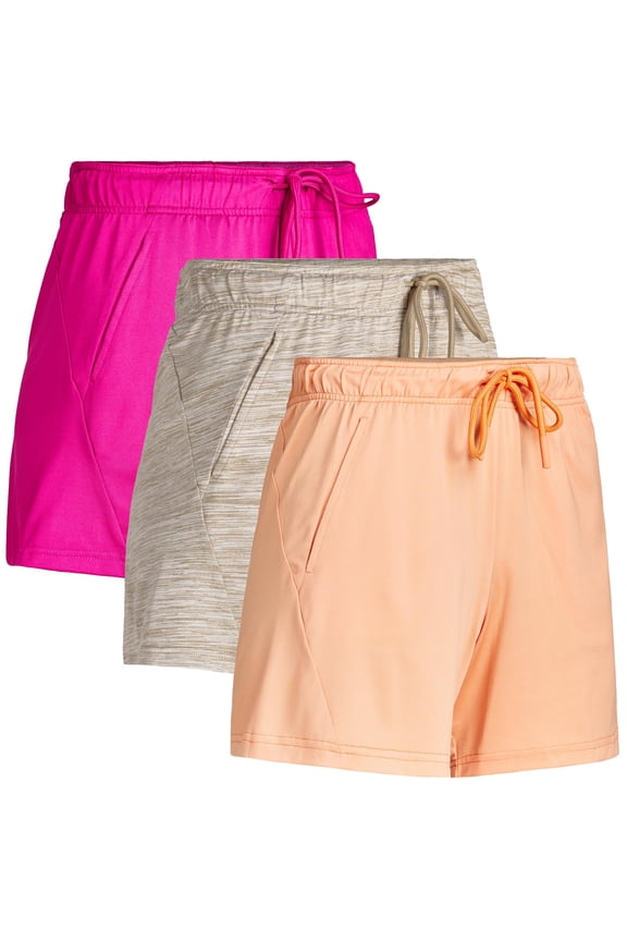 Womens Dry Fit Athletic Running Shorts 3 Pack Women's Workout Gym Short's, Casual Lounge Beach Short for Women