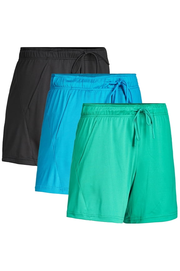 Womens Dry Fit Athletic Running Shorts 3 Pack Women's Workout Gym Short's, Casual Lounge Beach Short for Women