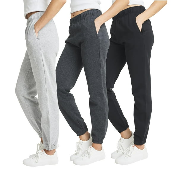 Ultra Performance Womens Sweat Pants Joggers 3 Pack High Waisted Fleece Jogger Sweatpants for Women Avail in Plus Sizes
