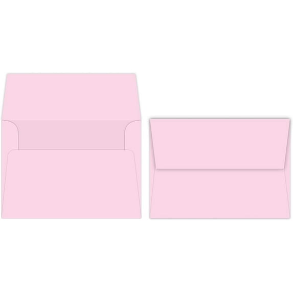Ultra Pink A7 Bright Color Envelopes - 5 1/4 x 7 1/4 Inches - Perfect for 5x7 Photos, DIY Arts and Crafts Cards - for Professional and Homemade Projects - Pack of 50 Envelopes