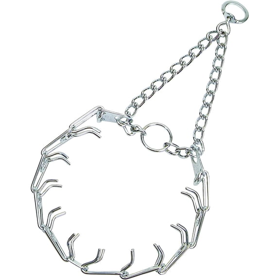 Ultra-Plus Prong Dog Training Collar, 2.25 mm x 13" Neck Size, 2.25 mm, Steel Chrome Plated Dog Prong Collar, Pinch Collar for Dogs, Dog Correction Collar